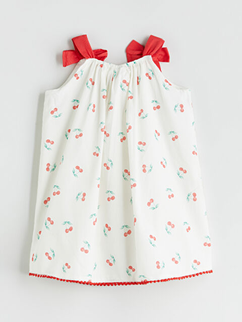 LCW Kids Kiraz Baskılı Kız Çocuk Elbise - S5RH36Z1-LRA