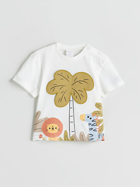 LCW baby Baskılı Erkek Bebek Tişört - S5RI07Z1-FDU