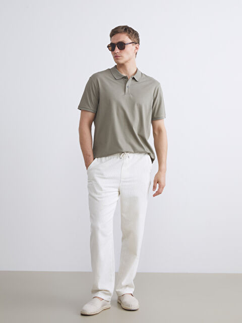 LCW Vision Standart Kalıp Keten Görünümlü Erkek Pantolon - S5RI16Z8-R9J