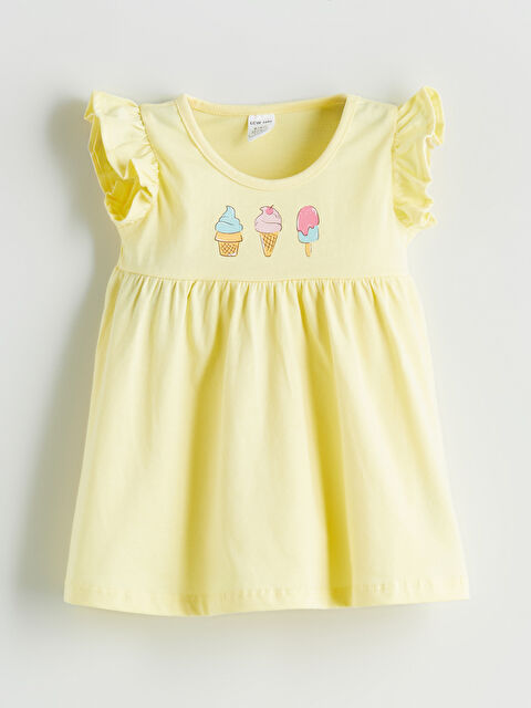 LCW baby Bisiklet Yaka Kız Bebek Elbise - S5RI61Z1-FEZ