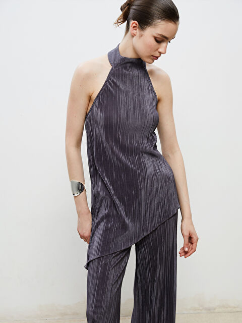 Soulife Halter Yaka Dokulu Bluz - S5RJ63Z8-CZM