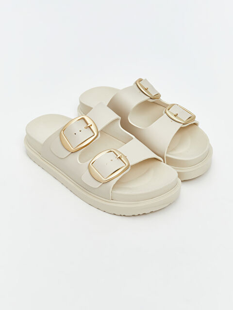 LCW STEPS Deri Görünümlü Kız Çocuk Terlik - S5RJ80Z4-ZRW