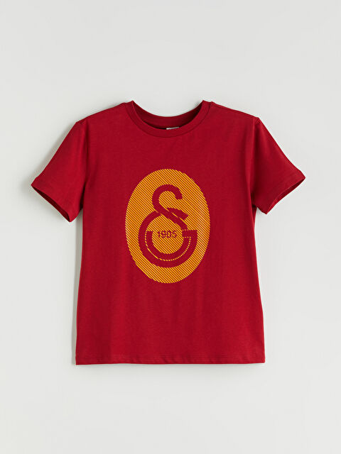 LCW Kids Bisiklet Yaka Galatasaray Baskılı Kız Çocuk Tişört - S5RJ85Z4-HKD