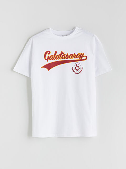 LCW Kids Bisiklet Yaka Galatasaray Baskılı Kız Çocuk Tişört - S5RJ87Z4-Q6K