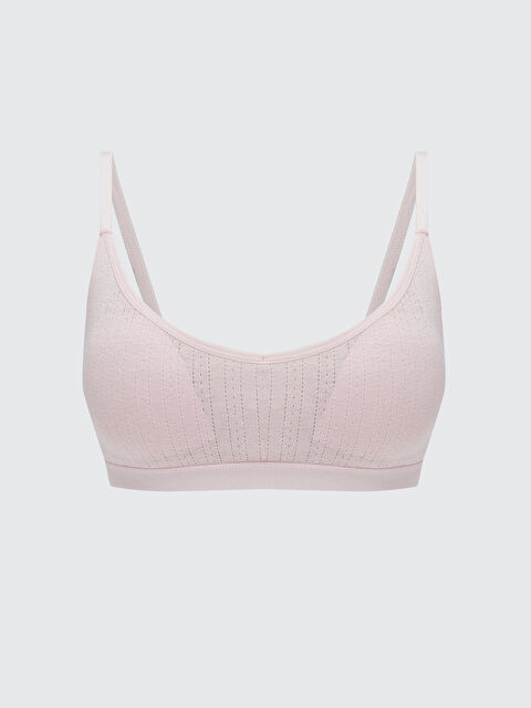 LCW Young Non-Wired Non-Padded Hole-Knitted Bustier - S5RJ89Z8-YQ2