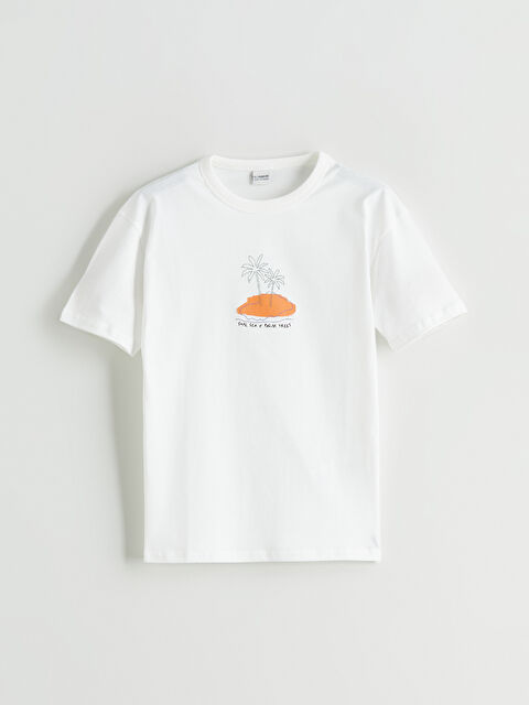 LCW Kids Bisiklet Yaka Erkek Çocuk Tişört - S5RK10Z4-R9J