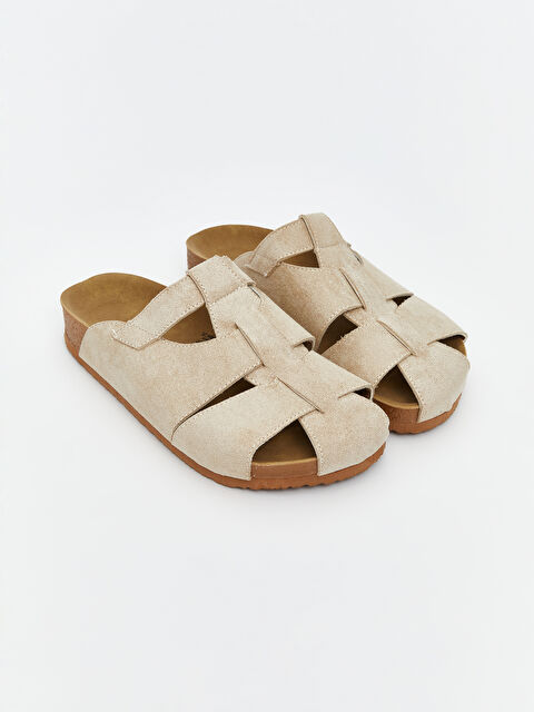 LCW STEPS Süet Görünümlü Erkek Çocuk Terlik - S5RK21Z4-ZU5