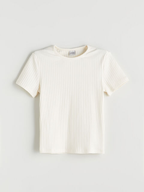 LCW Kids Bisiklet Yaka Kız Çocuk Tişört - S5RK39Z4-R9J