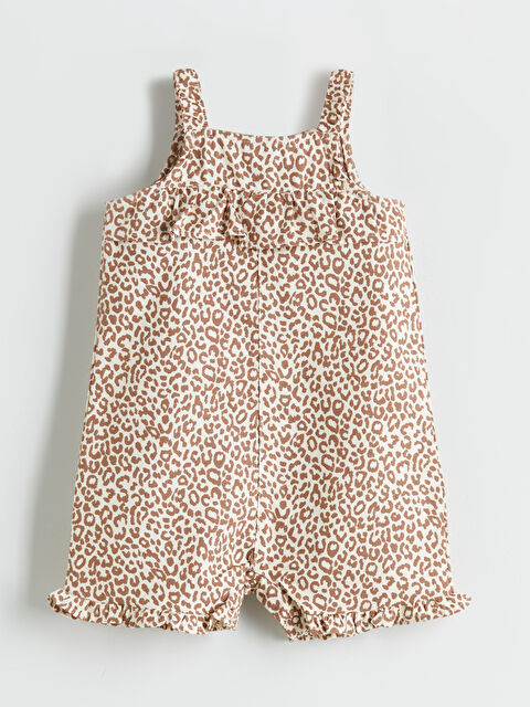 LCW baby Leopard Patterned Baby Girls' Jumpsuit - S5RK67Z1-LQB