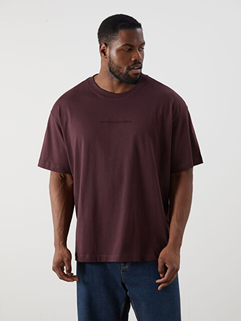 LCW Vision Bisiklet Yaka Baskılı Erkek Tişört - S5RL02Z8-HHD