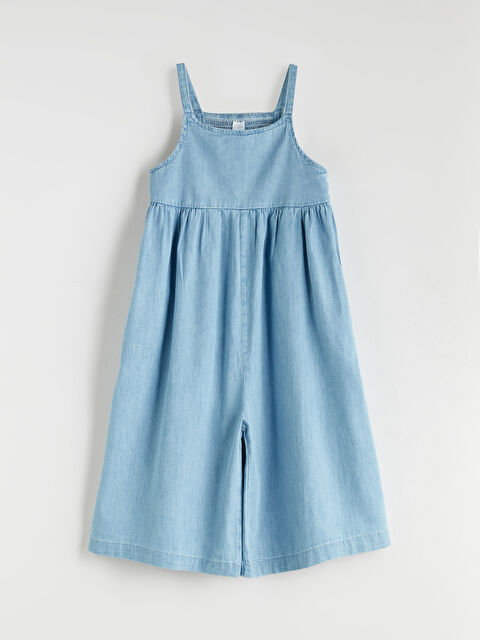 LCW Kids Kare Yaka Kız Çocuk Tulum - S5RL11Z1-V2T