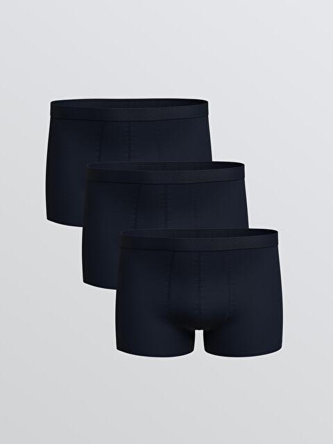 LC WAIKIKI Büyük Beden Standart Kalıp Pamuklu Esnek Erkek Boxer 3'lü - S5RL14Z8-DWP