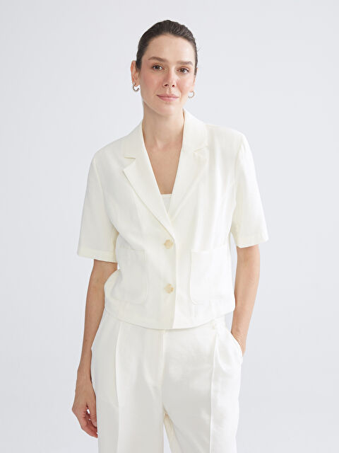 LCWAIKIKI Classic Gabardin Kadın Ceket - S5RL19Z8-FEW