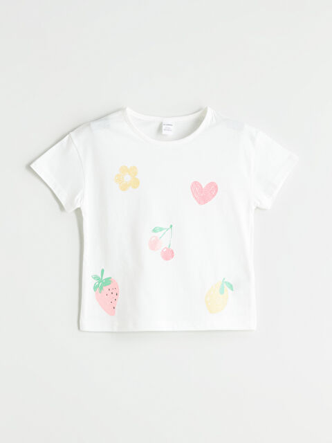 LCW Kids Bisiklet Yaka Kız Çocuk Tişört - S5RL27Z1-R9J