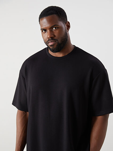 LCW Vision Büyük Beden Bisiklet Yaka Erkek Tişört - S5RL35Z8-CVL