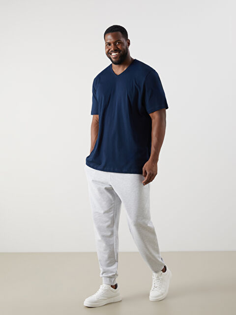 XSIDE Büyük Beden Standart Kalıp Erkek Jogger Eşofman Altı - S5RL36Z8-LAL