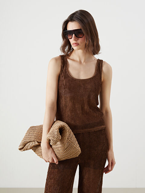 LCW Vision U Yaka Dokulu Crop - S5RL47Z8-R3B