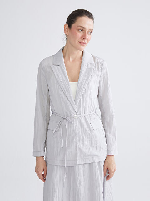 LCWAIKIKI Classic Dokulu Kadın Ceket - S5RL48Z8-DTY