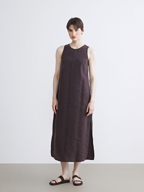 LCW Vision Bisiklet Yaka Modal Karışımlı Elbise - S5RL71Z8-KJN