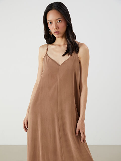 LCW Vision V Yaka Askılı Elbise - S5RL79Z8-LEW