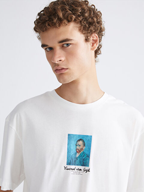 XSIDE Bisiklet Yaka Baskılı Penye Erkek Tişört - S5RM20Z8-R9J