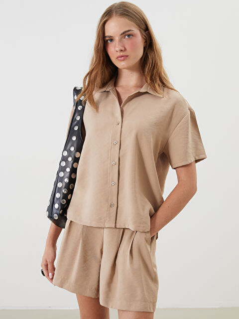 XSIDE Loose Fit Kadın Gömlek - S5RM78Z8-EHW