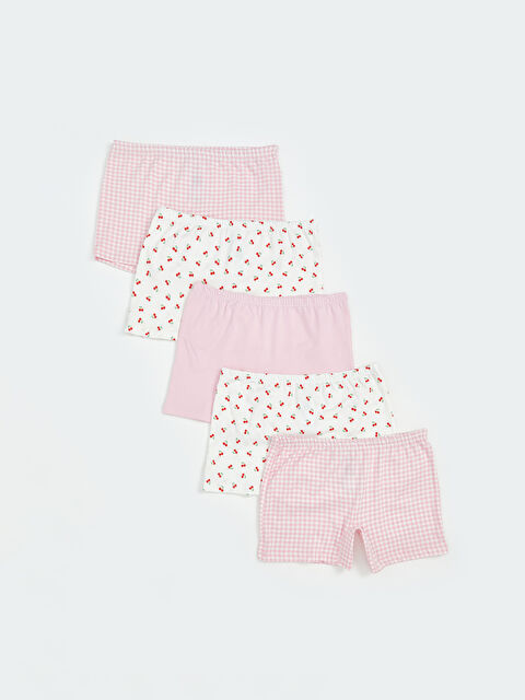 LCW Kids Baskılı Kız Çocuk Boxer 5'li - S5RN82Z4-LSZ