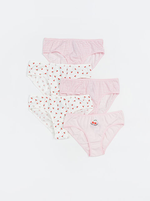 LCW Kids Baskılı Kız Çocuk Külot 5'li - S5RN83Z4-LSZ