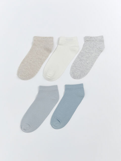 LCW DREAM Kadın Düz Patik Çorap 5'li - S5RO11Z8-L9L