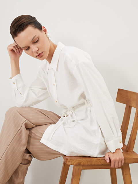 LCW Modest Bağcıklı Kadın Gömlek Tunik - S5RO18Z8-EEW