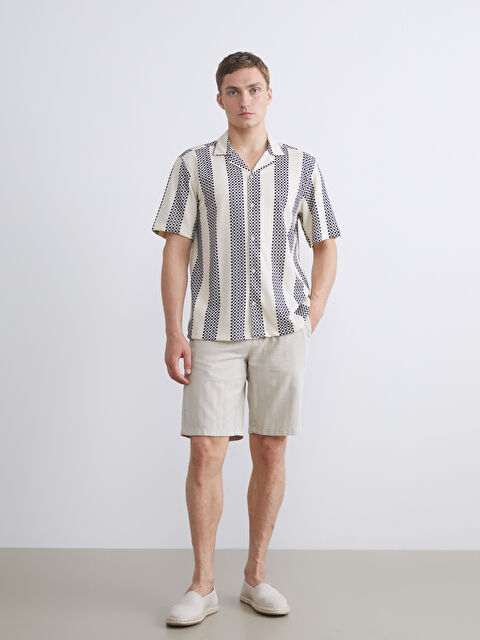 LCW Vision Standart Kalıp Keten Karışımlı Erkek Şort - S5RO43Z8-RW0