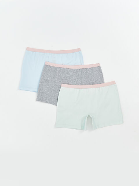 LCW Kids Basic Kız Çocuk Boxer 3'lü - S5RO78Z4-QWQ