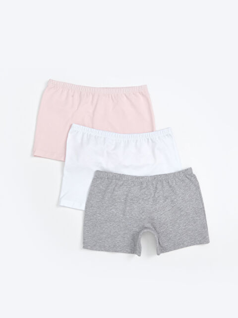 LCW Kids Baskılı Kız Çocuk Boxer 3'lü - S5RO80Z4-FWW