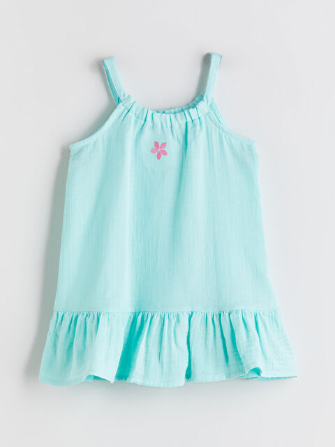 LCW Kids Çiçekli Kız Çocuk Müslin Elbise - S5RP83Z1-G0C