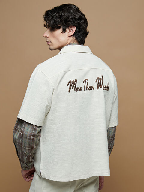 XSIDE Regular Fit Nakışlı Erkek Gömlek - S5RQ41Z8-HZZ