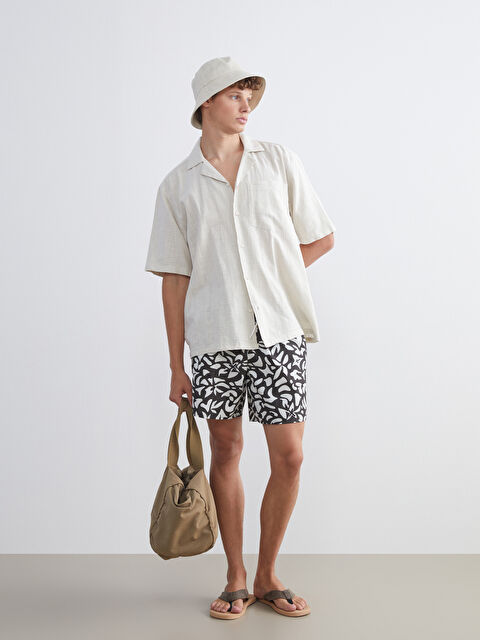 LCW SWIMWEAR Kısa Boy Desenli Erkek Deniz Şortu - S5RQ52Z8-LS6