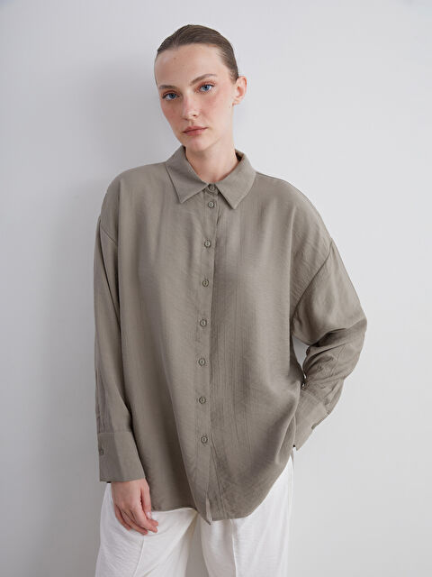 LCWAIKIKI Classic Dokulu Kadın Gömlek - S5RQ57Z8-CRR