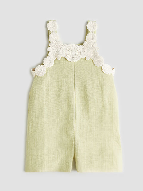 LCW Kids Çiçek Nakışlı Kız Çocuk Tulum - S5RQ61Z1-FJY