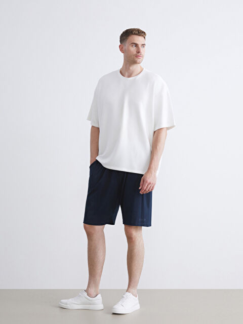 LC WAIKIKI Büyük Beden Standart Kalıp Erkek Pijama Alt Şort - S5RQ79Z8-RFF