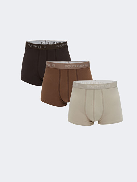 LC WAIKIKI Standart Kalıp Pamuklu Esnek Erkek Boxer 3'lü - S5RR87Z8-HAF