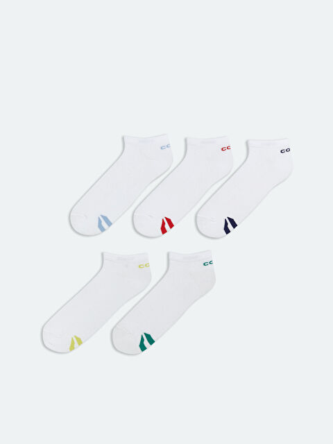 LCW ACCESSORIES Desenli Erkek Patik Çorap 5'li - S5RS39Z8-J5E