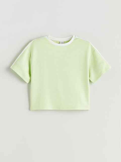 LCW Kids Bisiklet Yaka Kız Çocuk Tişört - S5RS51Z4-FYA