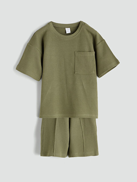 LCW Kids Basic Erkek Çocuk Tişört ve Şort 2'li - S5RS73Z1-HBV