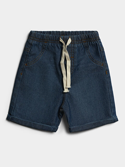 LCW Kids Boys' Elastic Waist Denim Shorts - S5RT90Z1-563