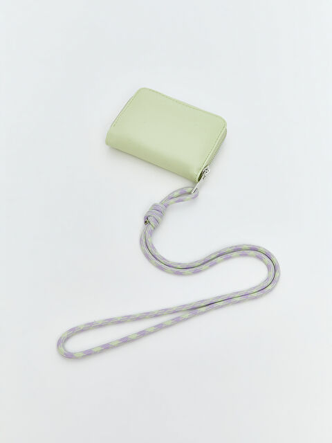 LCW ACCESSORIES Askılı Deri Görünümlü Kadın Cüzdan - S5RU01Z8-ZBC