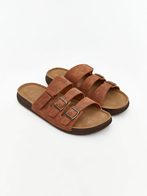 LCW STEPS Süet Görünümlü Erkek Terlik - S5RU59Z8-CT9