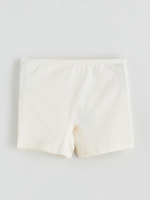 LCW Kids Beli Lastikli Basic Kız Çocuk Boxer