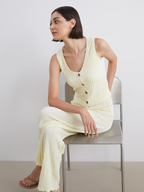 LCW Vision V Yaka Dokulu Kadın Yelek - S5RY03Z8-FDQ