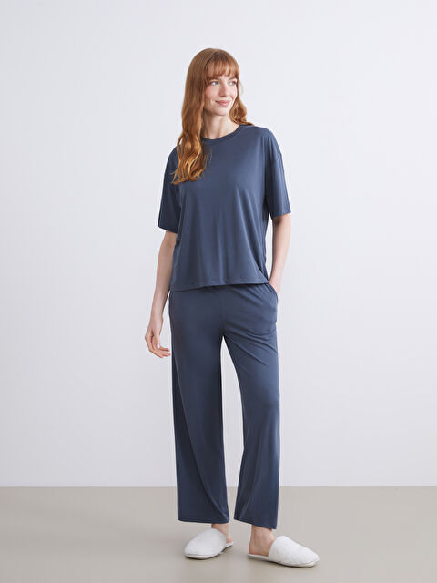 LCW DREAM Beli Lastikli Kadın Kapri Pijama Altı - S5RY44Z8-HKG