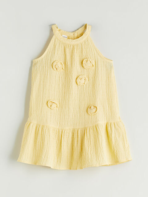 LCW Kids Çiçekli Kız Çocuk Müslin Elbise - S5RY49Z1-FQJ